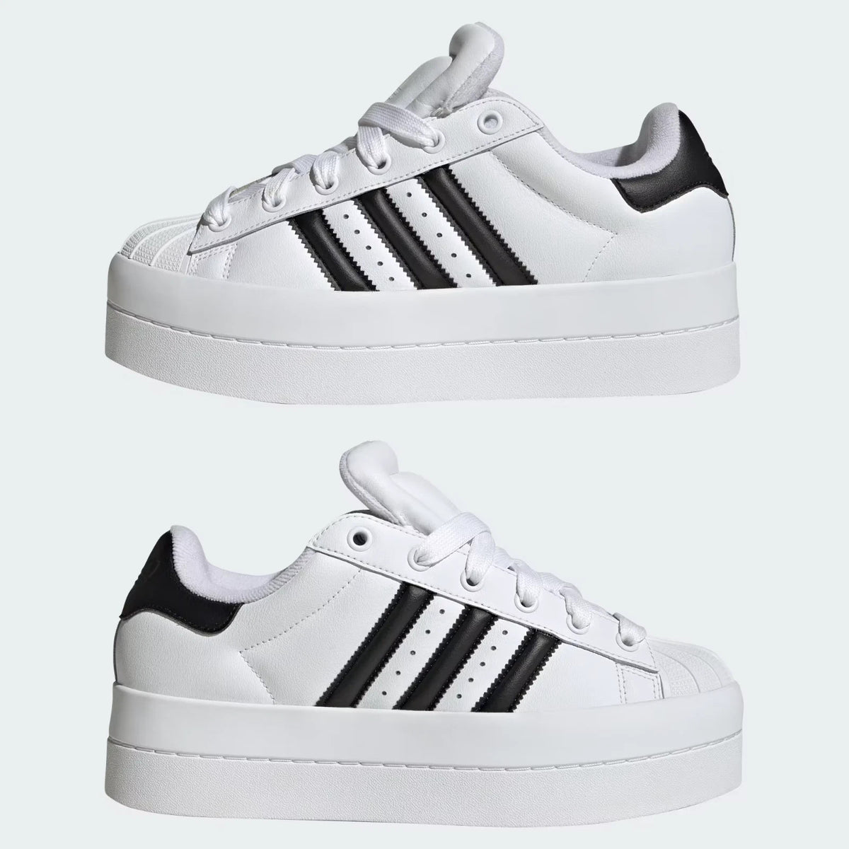 KI1925 adidas Superstar Stack Cloud White/Core Black (Women's)