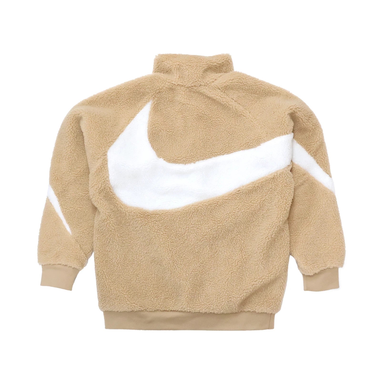 Nike Big Swoosh Reversible Boa Jacket Hemp White