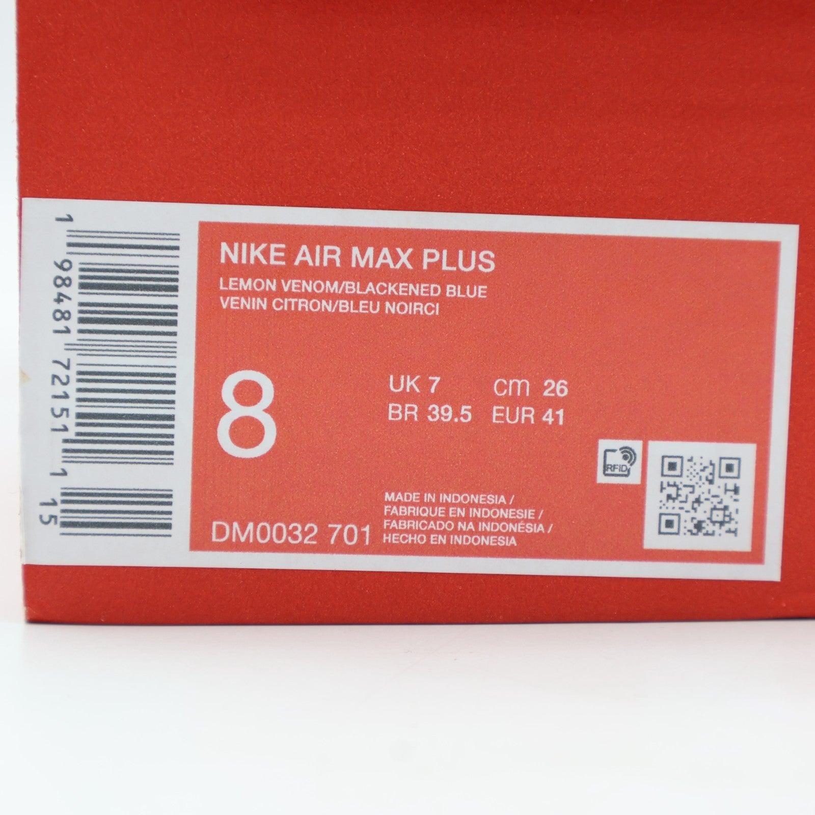 DM0032-701 Nike Air Max Plus Lemon Venom (Men's)