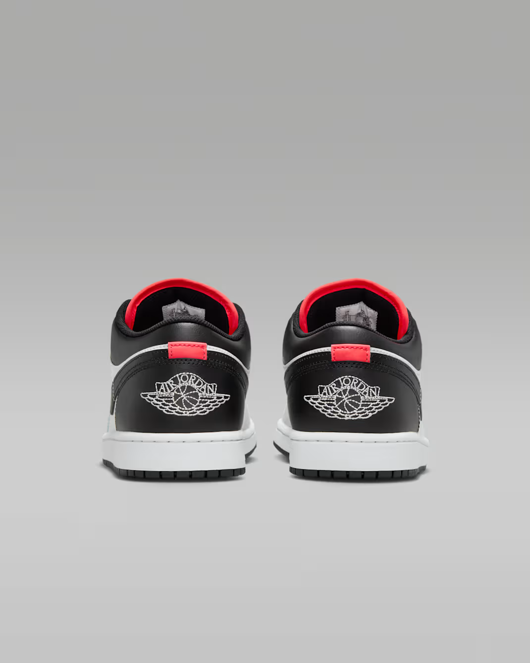 553558-045 Nike Air Jordan 1 Low Neutral Grey Infrared 23 Black (Men's)