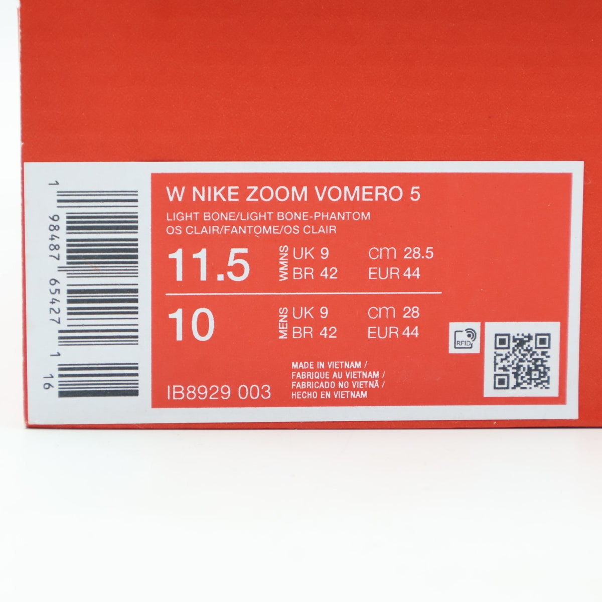 IB8929-003 Nike Zoom Vomero 5 Light Bone Phantom (Women's)