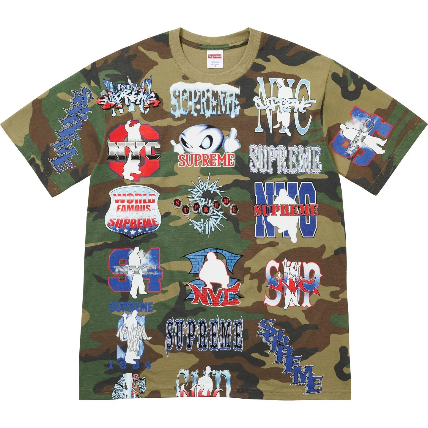 Supreme Flash Tee Woodland Camo