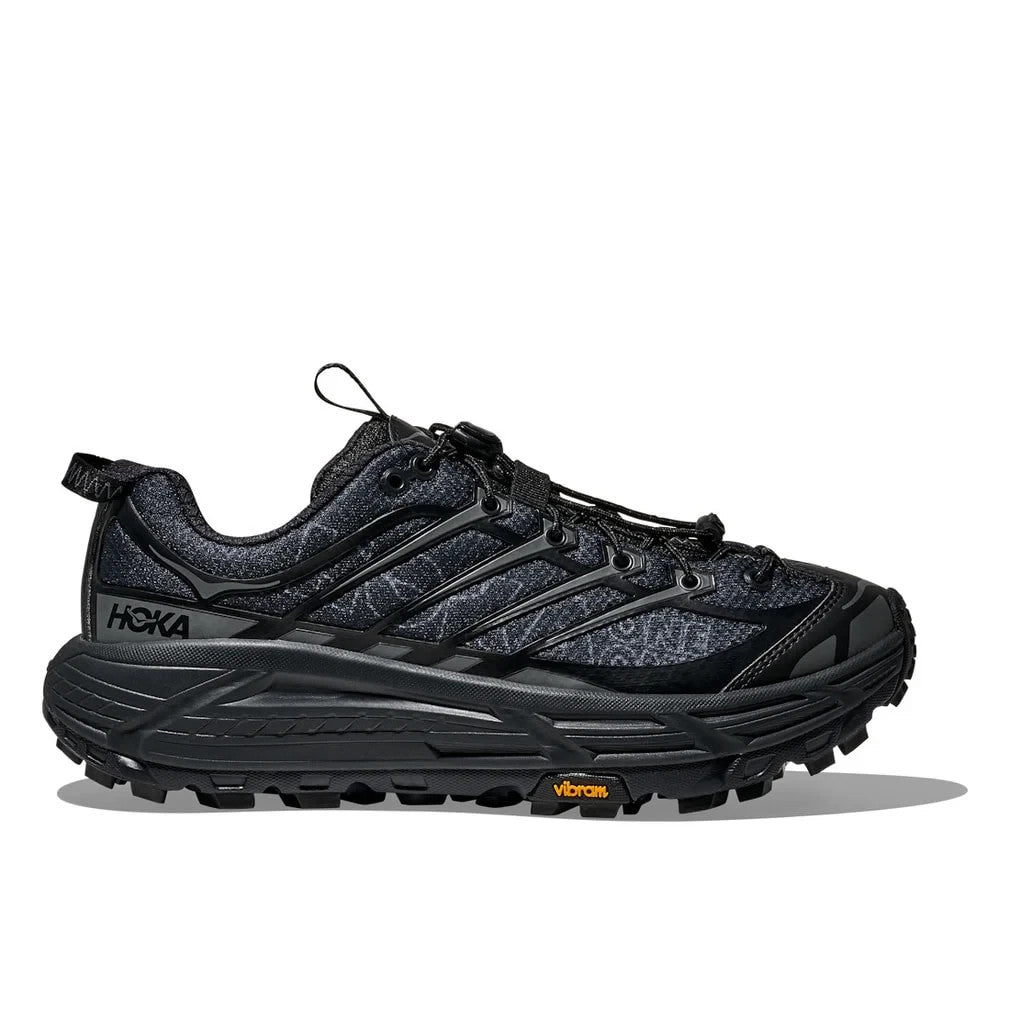 1175490-BHK Hoka Mafate Three2 Wordmark "Black/Hoka Citrus" (Men's)