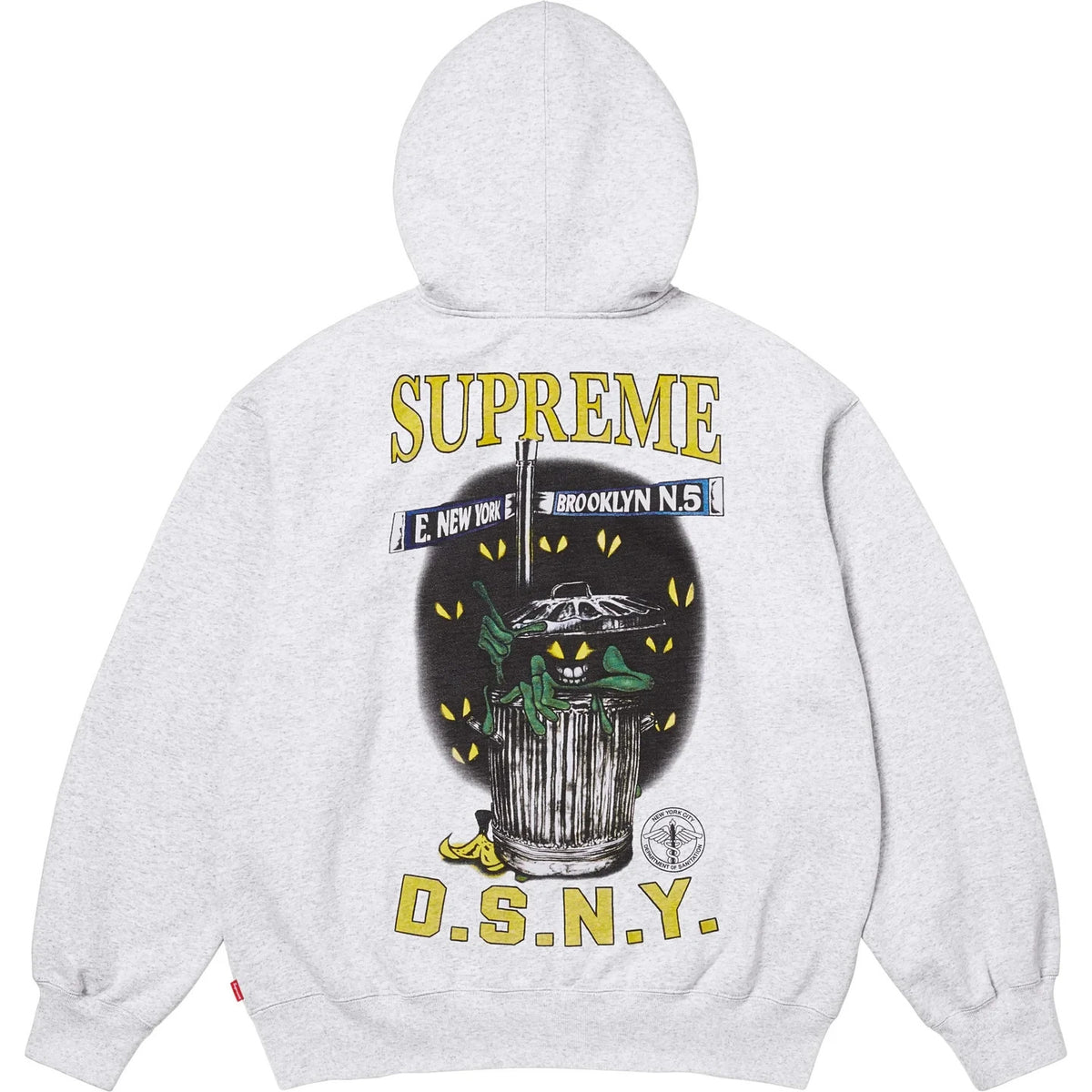 Supreme x DSNY Zip Up Hooded Sweatshirt Ash Grey