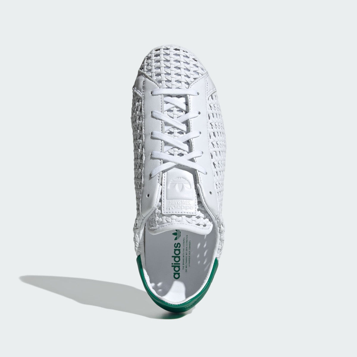 IH9356 adidas Women's Stan Smith Basketweave WhiteGreen (Women's)