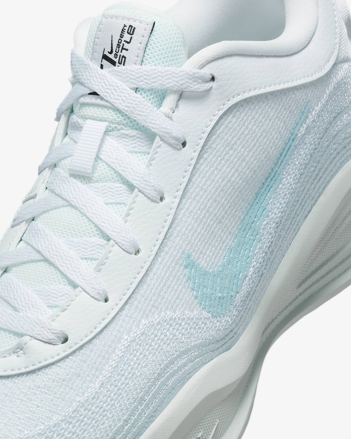 FJ7808-101 Nike GT Hustle Academy White Pure Platinum Glacier Blue (Men's)