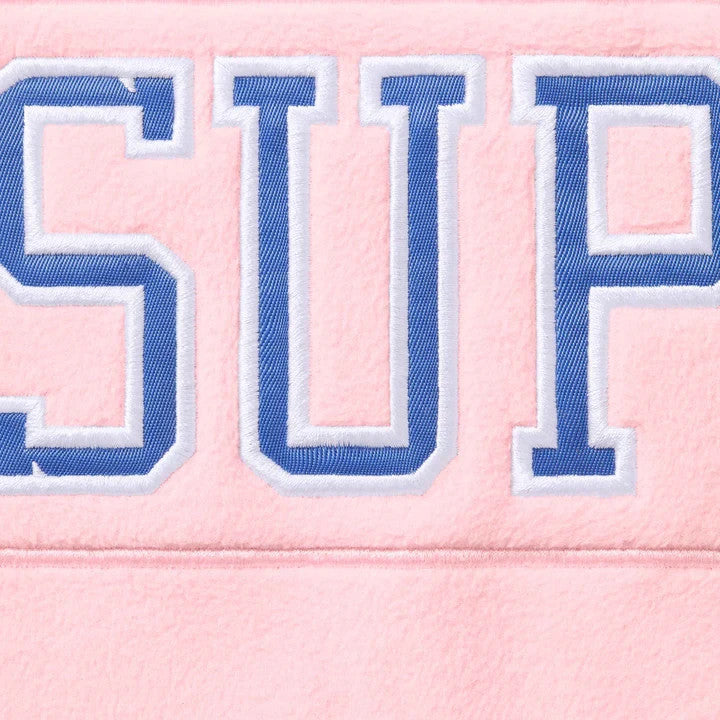 Supreme Polartec Hooded Hockey Jersey Light Pink