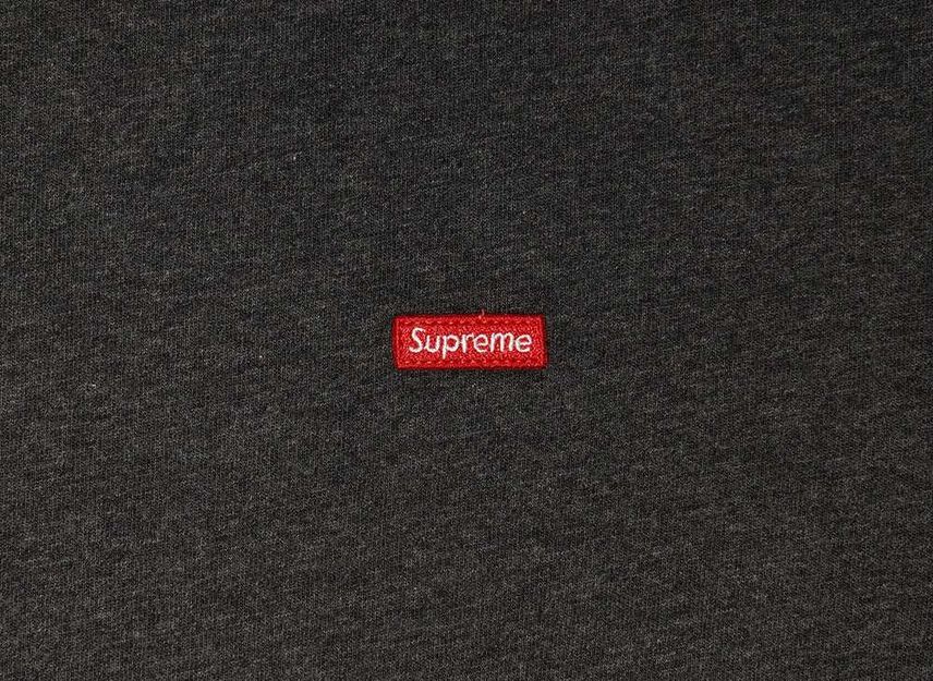 Supreme Small Box L S Tee Charcoal