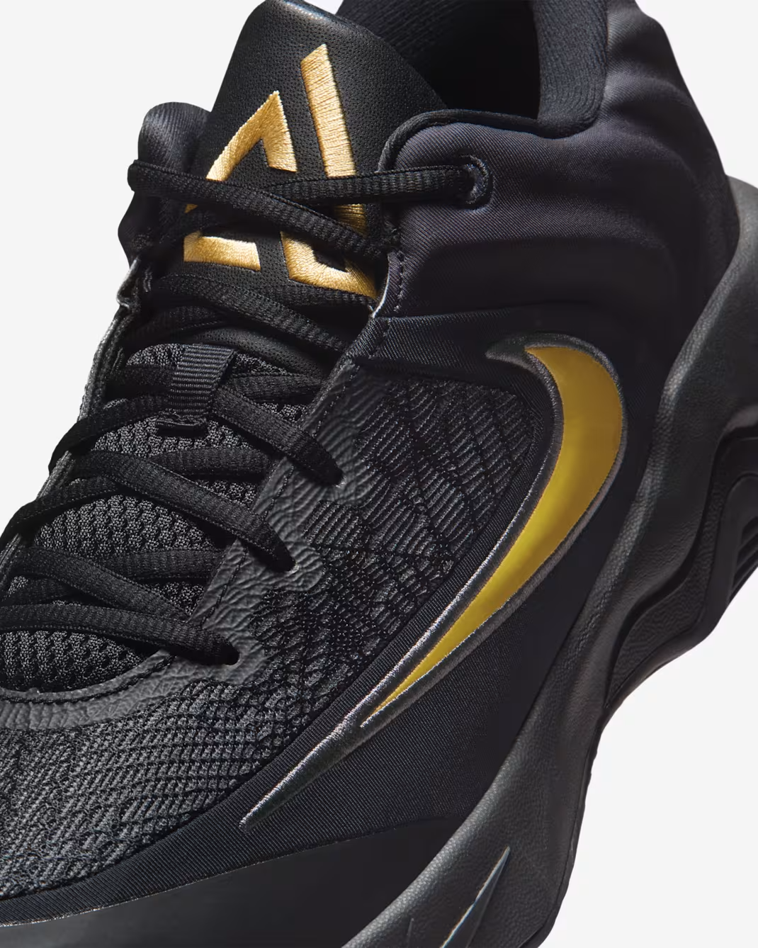 FQ3681-005 Nike Giannis Immortality 4 Black Metallic Gold (FQ3680-010) (Men's)