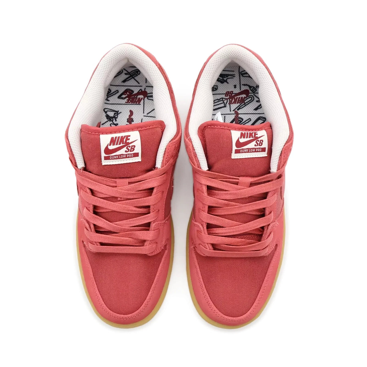 DV5429-600 Nike Dunk Low SB Adobe Red Gum Light Brown Pink Phantom Beige (Men's)