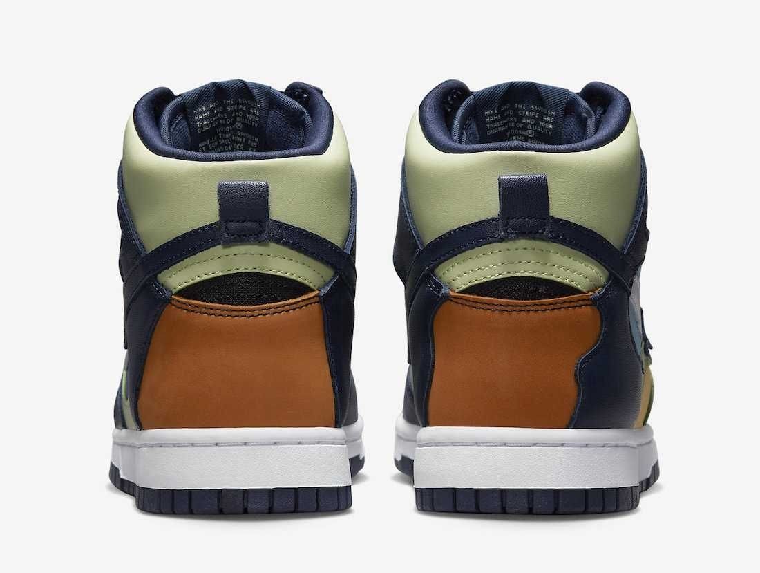 DQ7575-300 Nike Dunk High "Pistachio and Midnight Navy" (Women's)