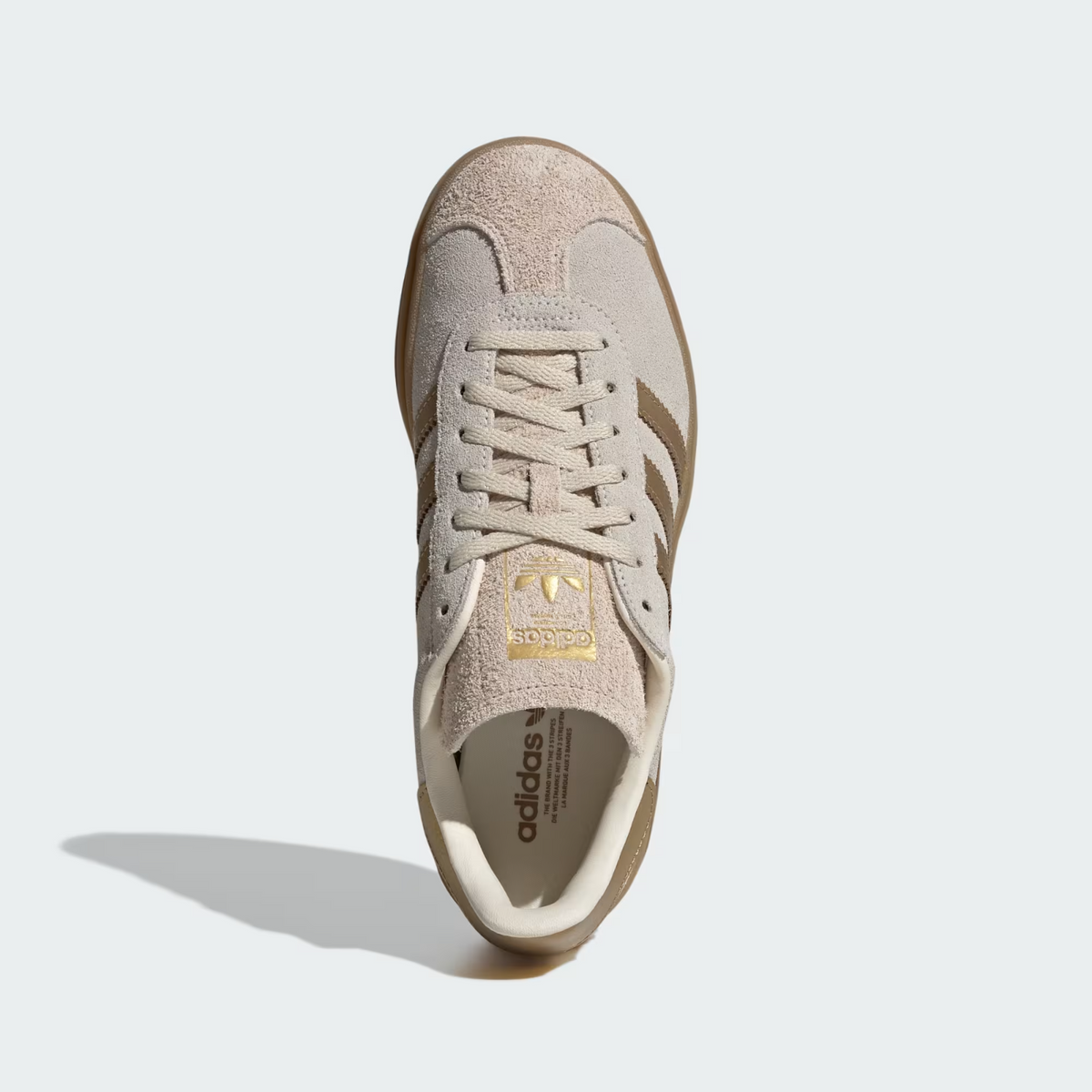 IH6781 adidas Gazelle Bold Cream White Brown Desert (Women's)