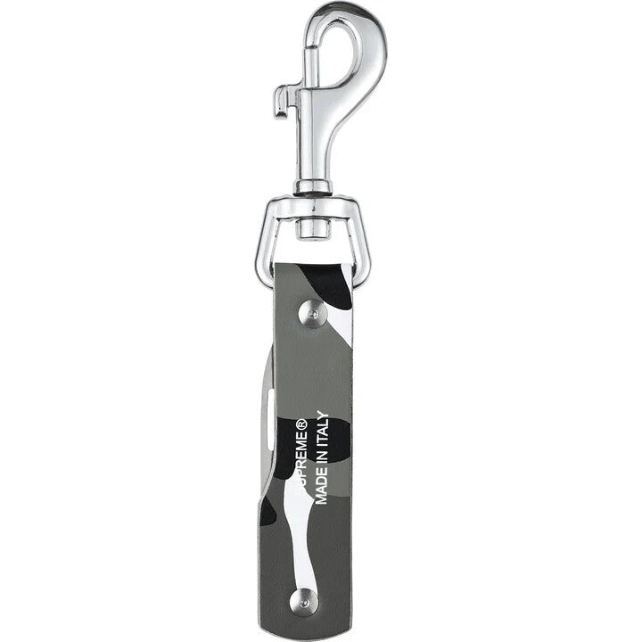 Supreme Leather Clip Knife Snow Camo