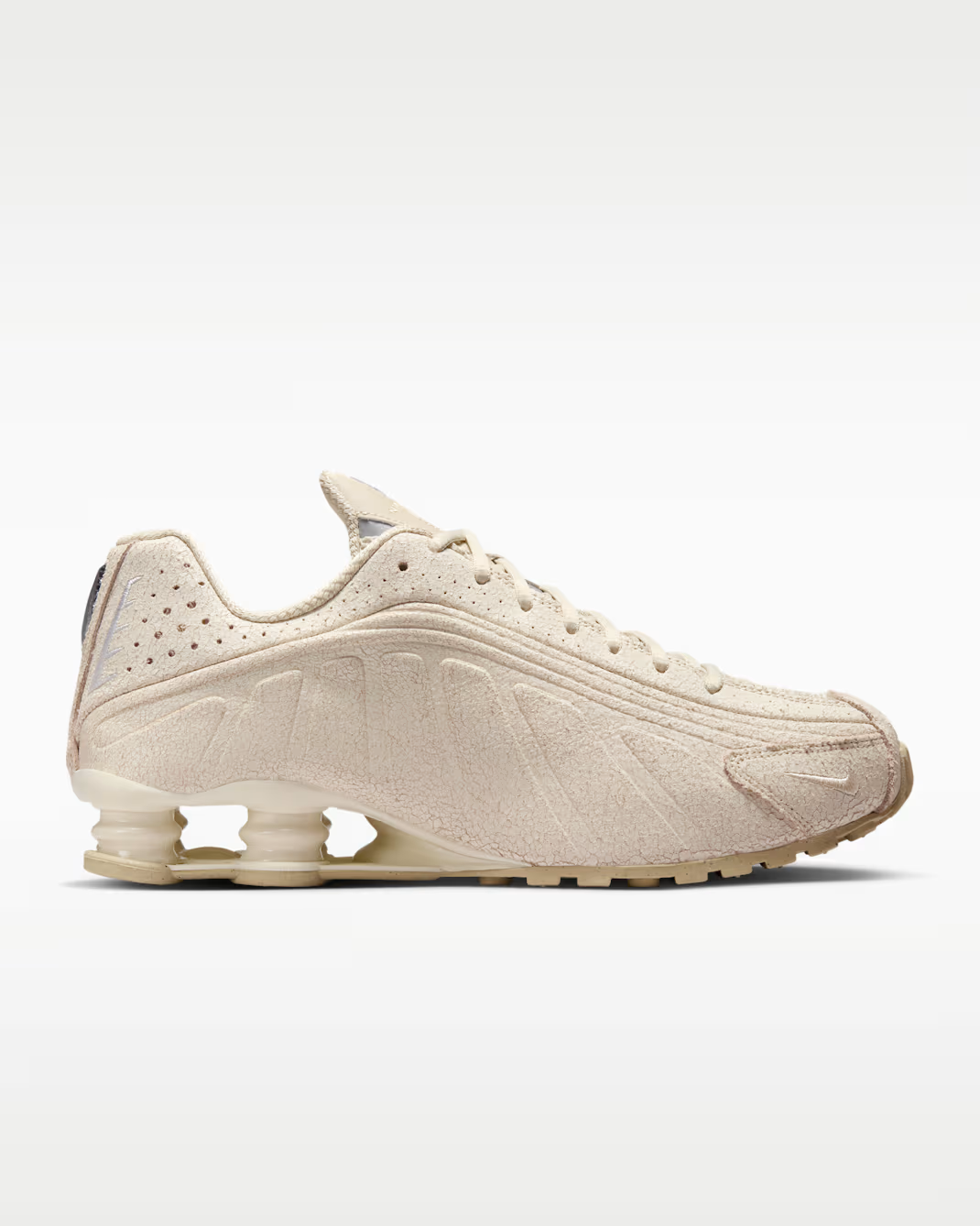IO4544-100 Nike Shox R4 Natural Metallic Silver (Men's)