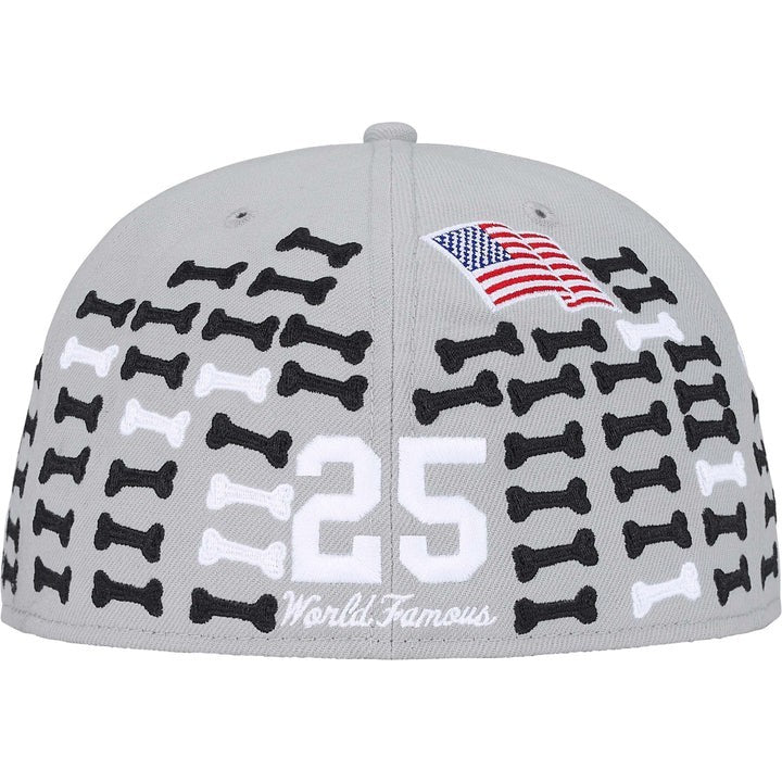 702646 Supreme Bones Box Logo New Era Grey