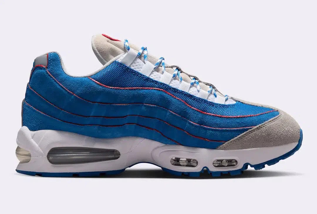 IR1944-400 Nike Air Max 95 Big Bubble "Blue Sapphire/Metallic Silver" (Men's)