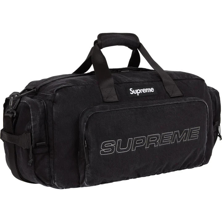 Supreme Denim Duffle Bag Black