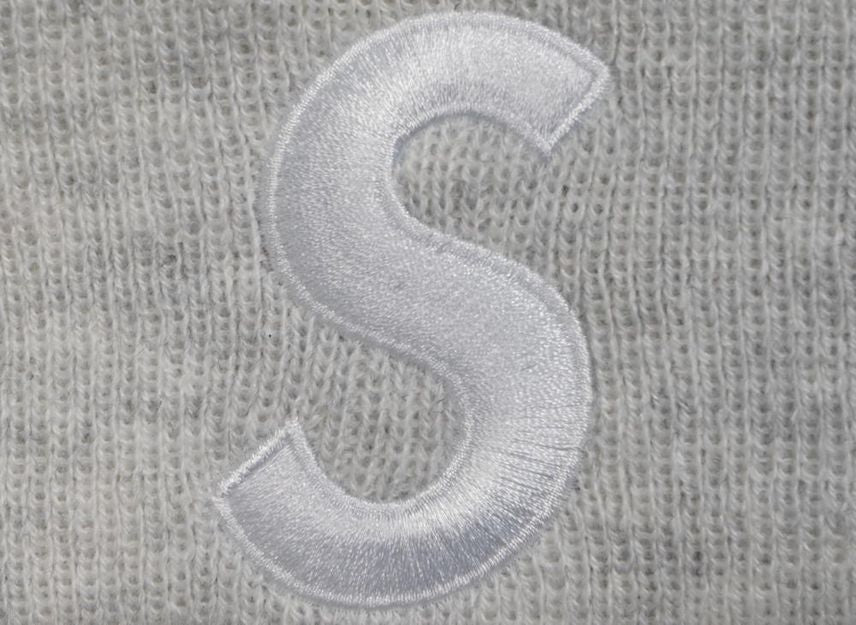 Supreme New Era S Logo Beanie Ash Grey (24FW)