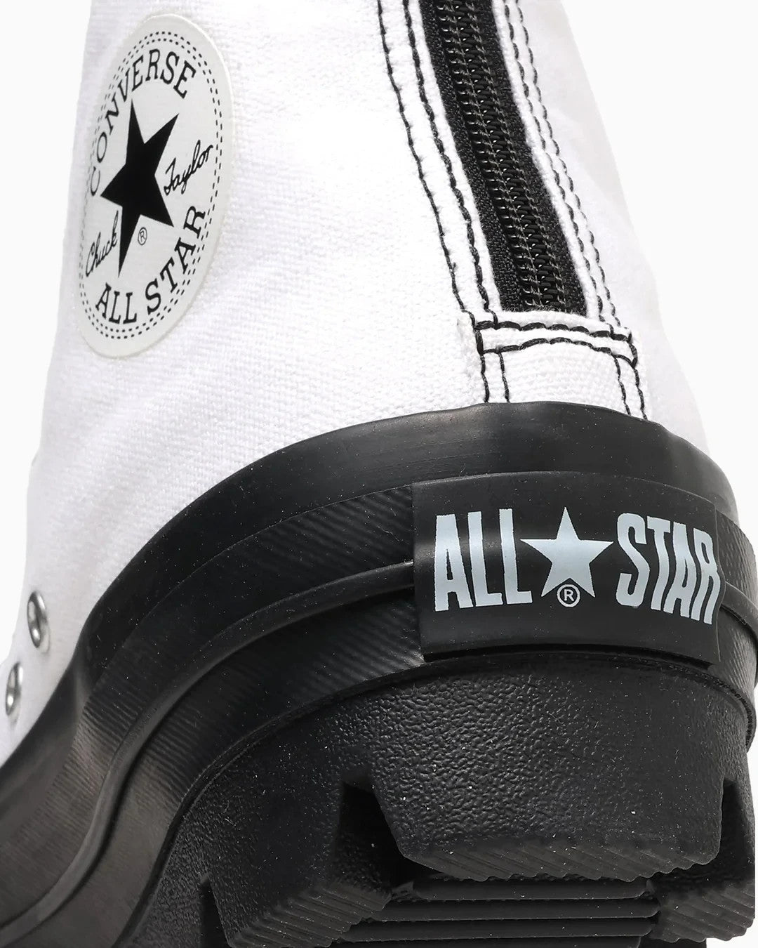 31311790 Converse All Star Chunk Backzip Hi White Black (Men's)