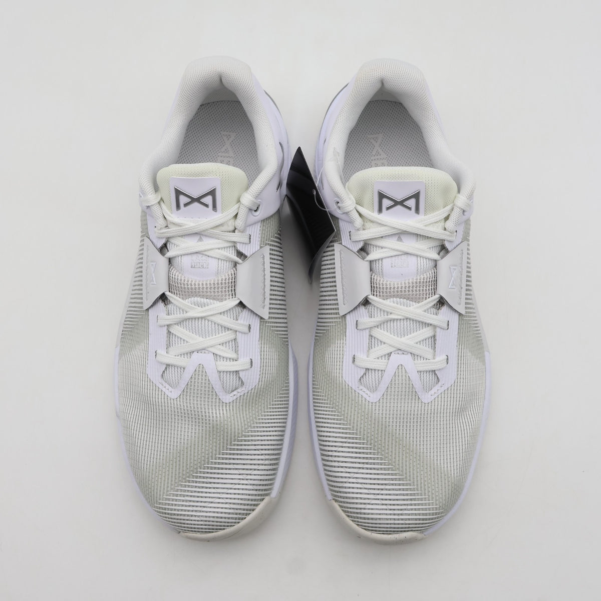 HQ2620-100 Nike Metcon 10 White Platinum Tint Wolf Grey Metallic Silver (Women's