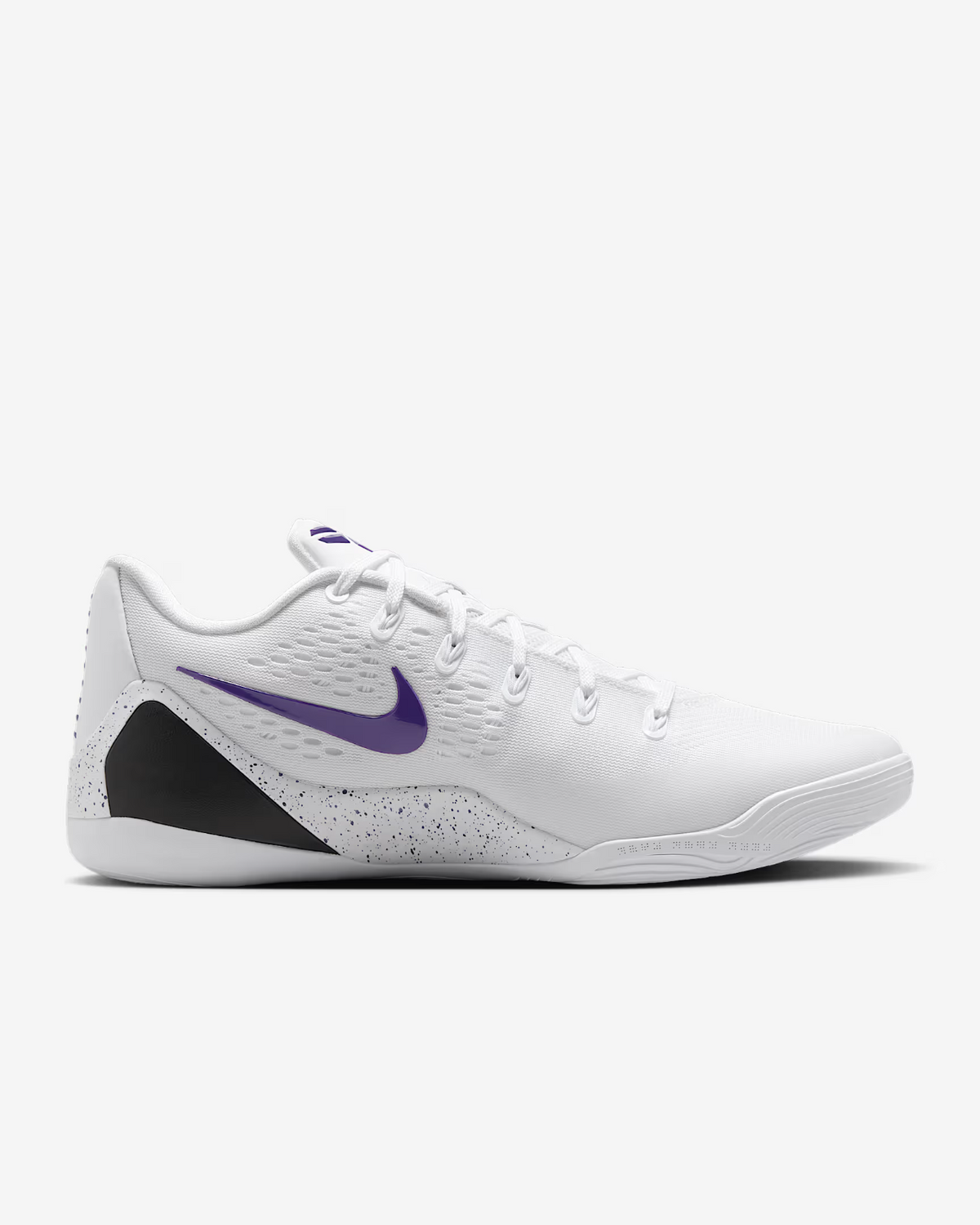 IH1401-100 Nike Kobe 9 Elite Low EM Protro White White Court Purple (Men's)