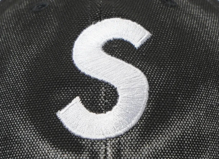Supreme Pigment Coated S Logo 6-Panel "Black"