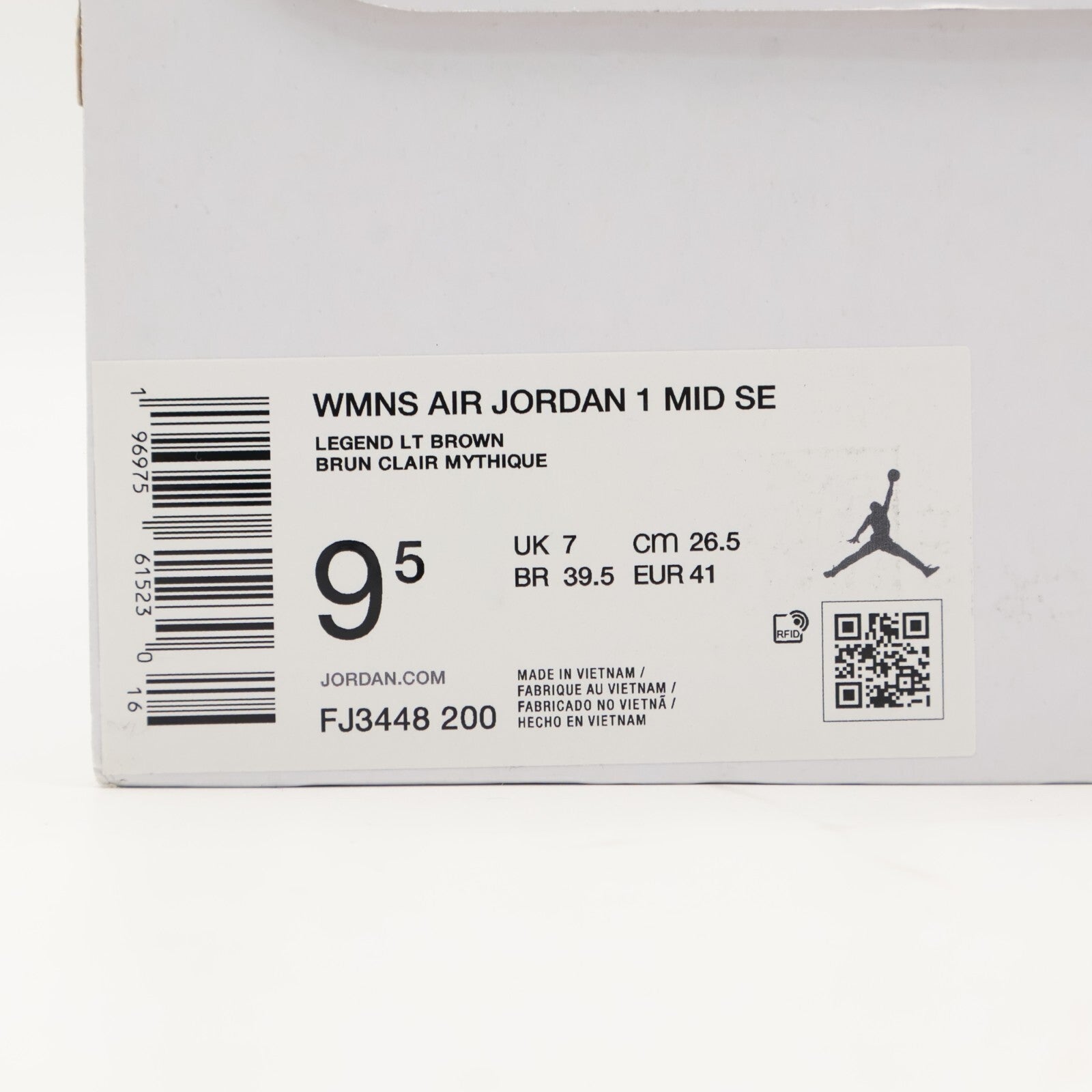 FJ3448-200 Nike Air Jordan 1 Mid SE Legend Light Brown Sail Legend (Women's)