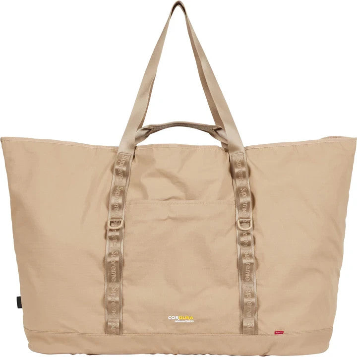Supreme X-Large Tote Bag + Utility Pouch (26SS) Tan