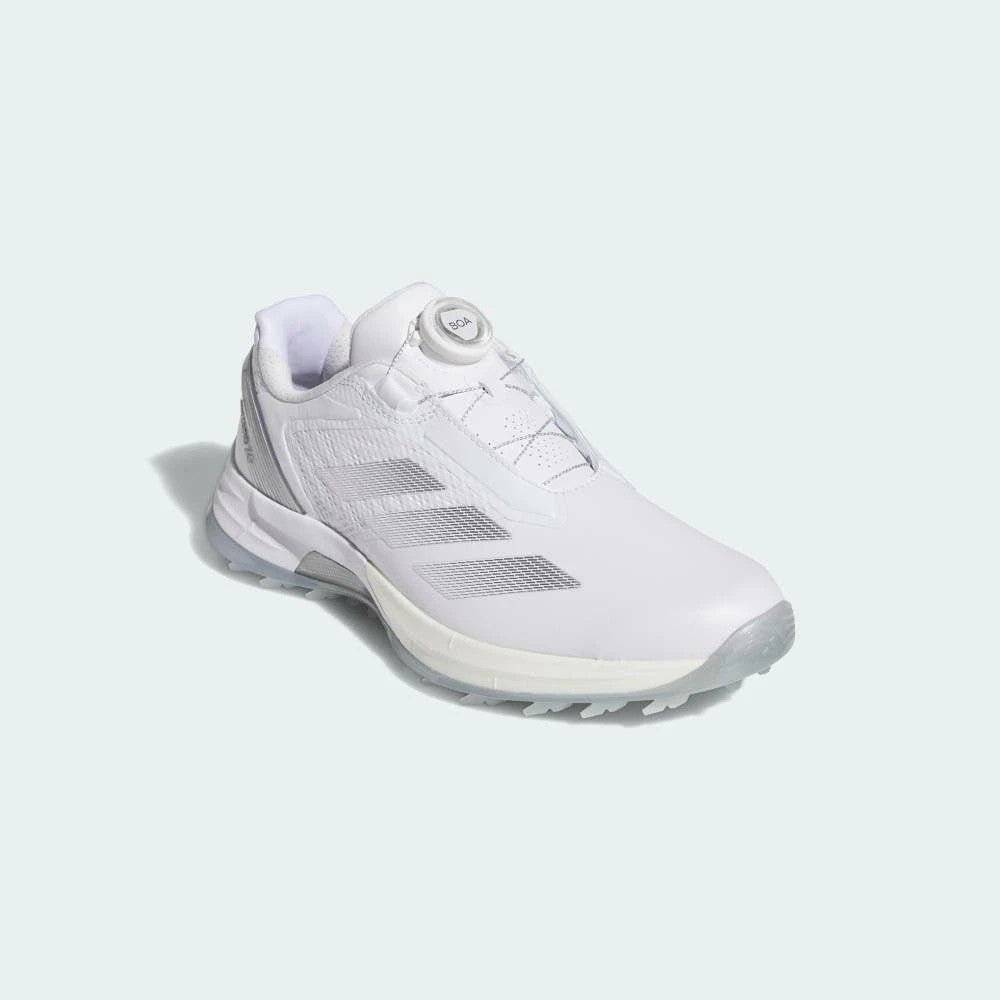 JS1764 adidas Adizero ZG Low Cut Boa Spikeless Golf Cloud White Silver (Women's)