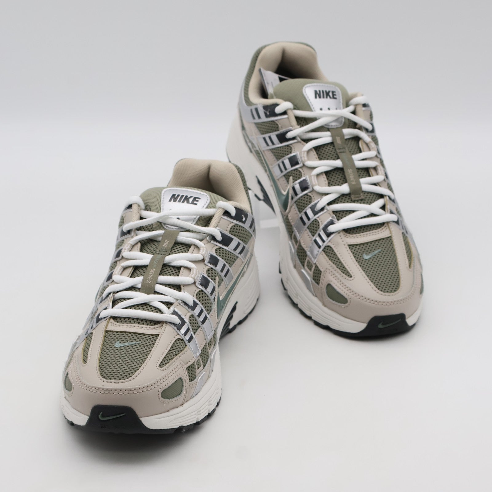 CD6404-203 Nike P-6000 Cream 2 Anthracite Metallic Silver Clay Green (Men's)