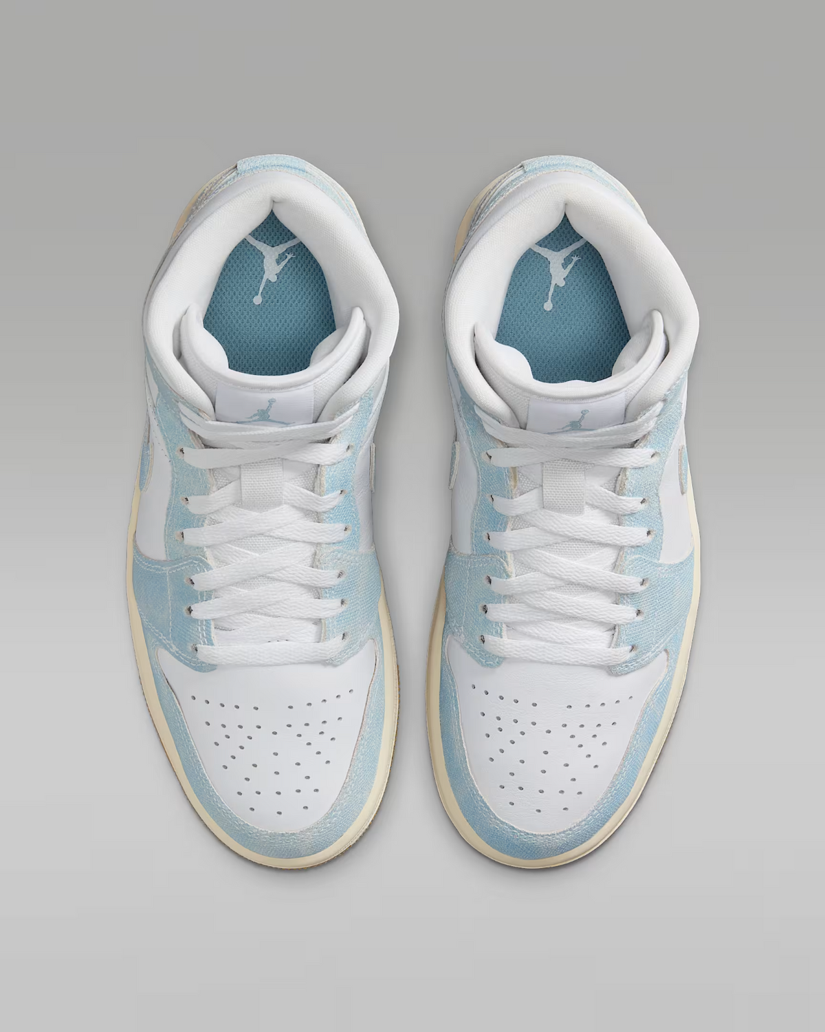 HQ2005-100 Nike  Air Jordan 1 Mid Denim Gum (Women's)