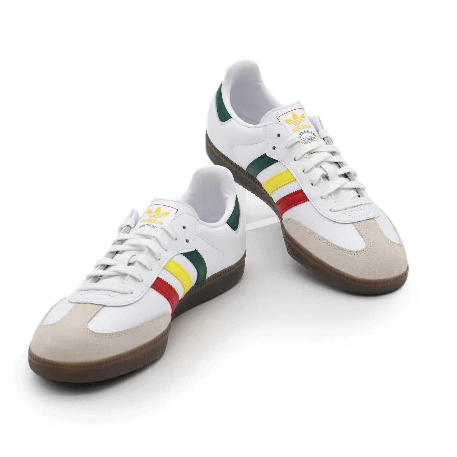 IH3118 adidas Originals Samba OG Rasta Cloud White Yellow Green Red (Men's)