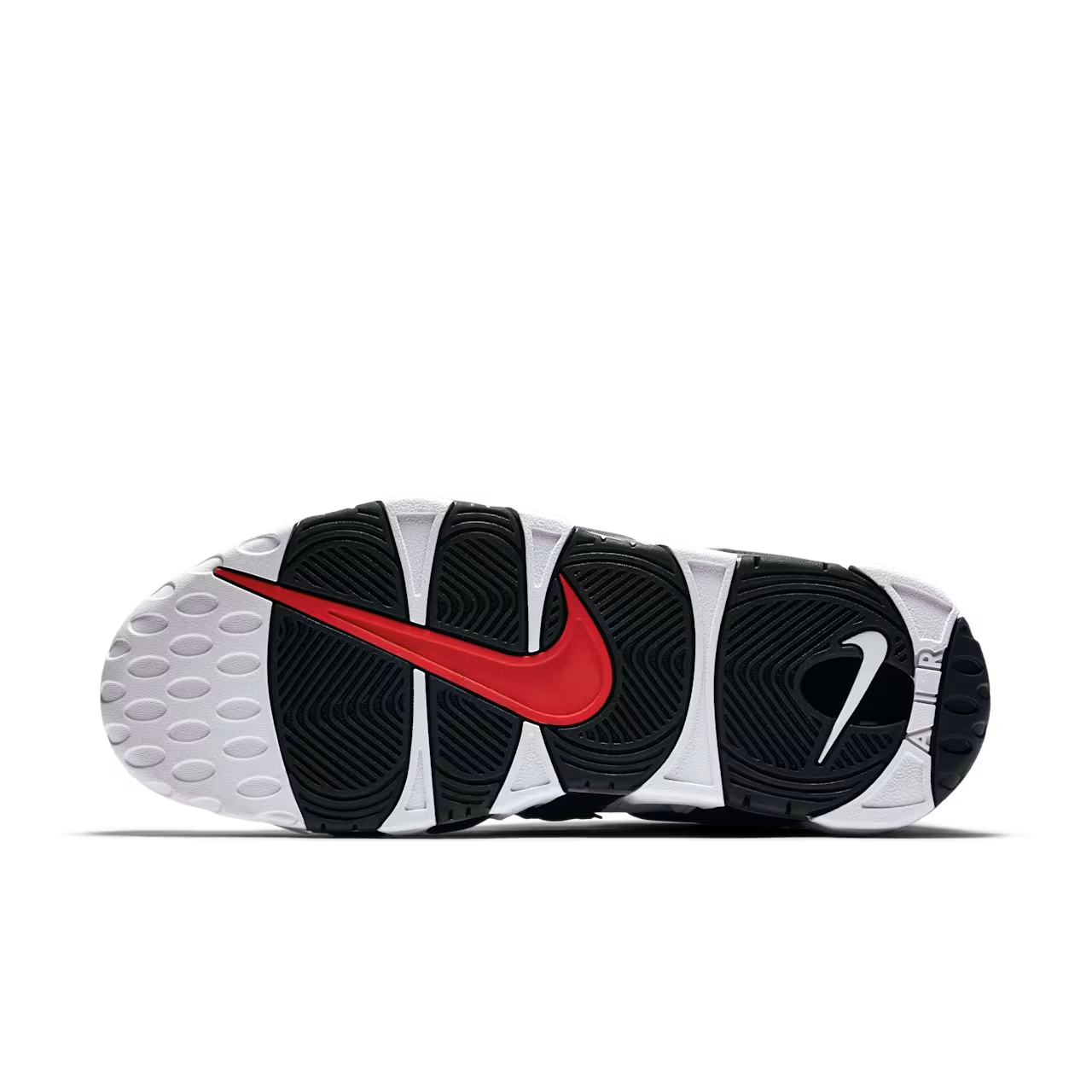 414962-105 Nike Air More up Tempo "White/Black/University Red" (~2018) (Men's)