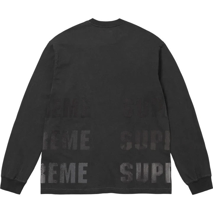 Supreme Reflective L/S Top Black