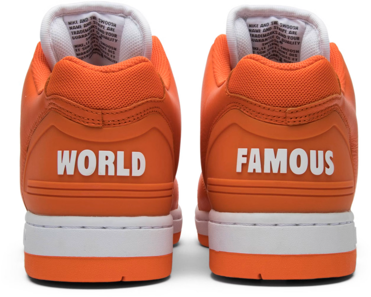 AA0871-818 Supreme Ã Nike SB Air Force 2 "Orange Blaze" (Men's)
