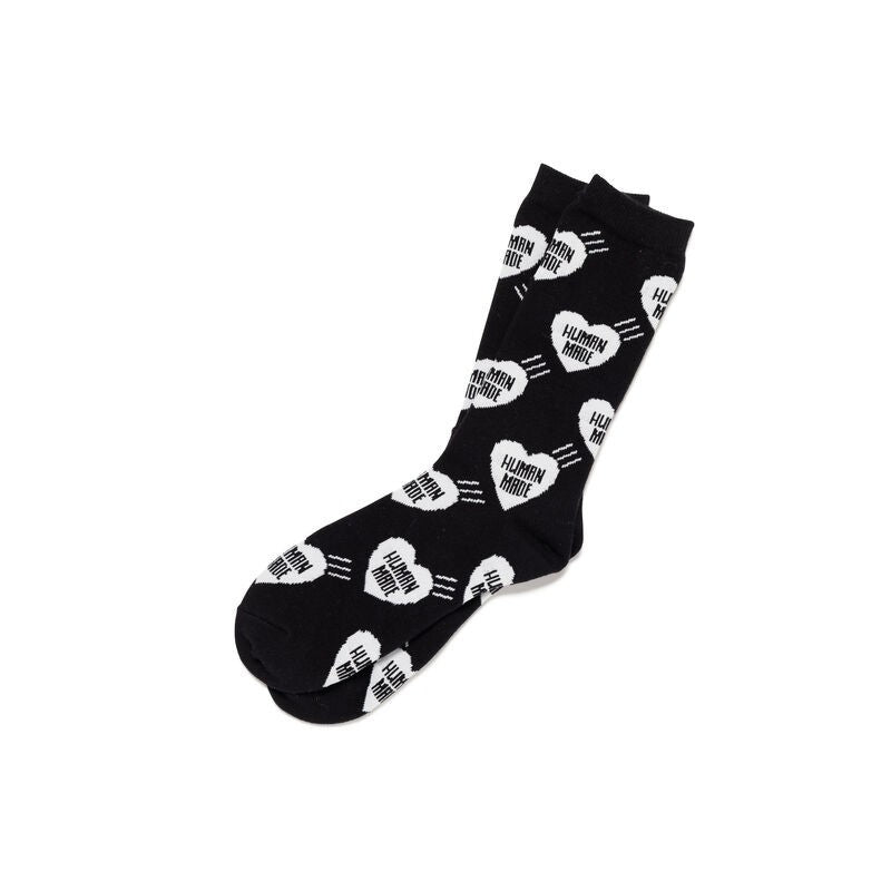HUMAN MADE Heart Socks Black