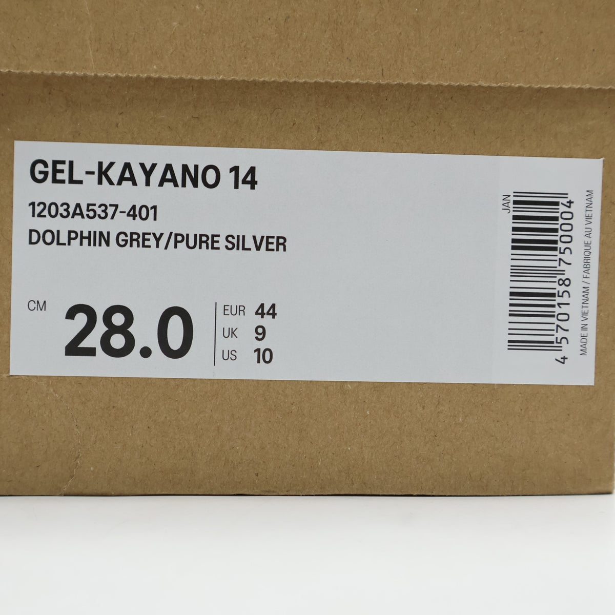 1203A537-401 Asics Gel-Kayano 14 Dolphin Grey Pure Silver (Men's)