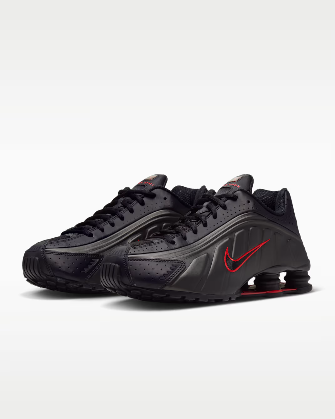 HQ1988-015 Nike Shox R4 "Black/Challenge Red" (Men's)