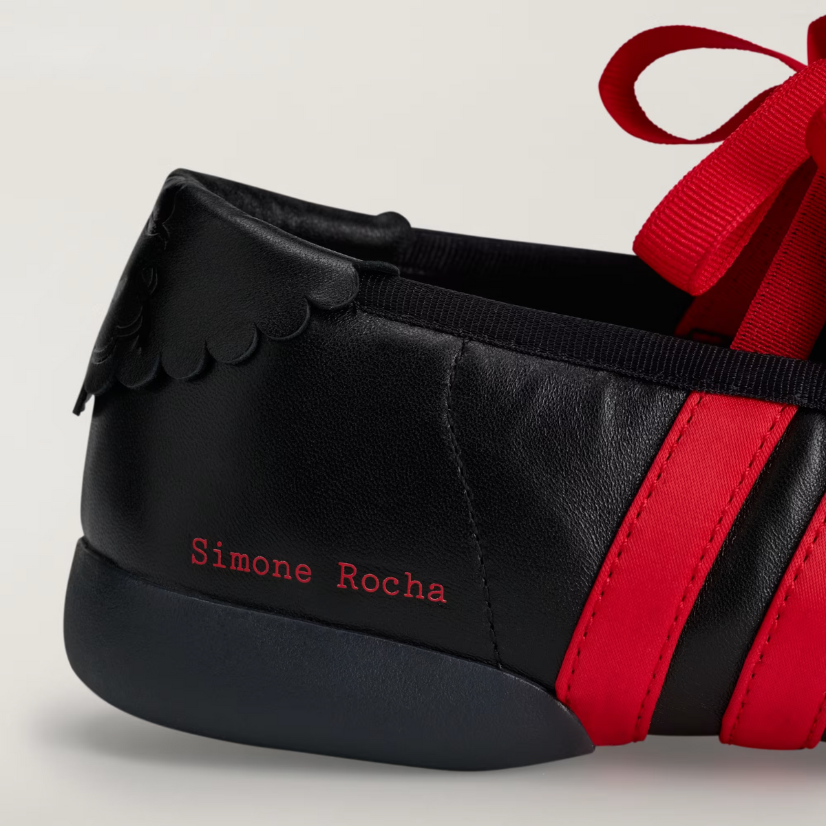 KJ5248 Simone Rocha Ã adidas Taekwondo Ballerina "Core Black/Red" (Women's)