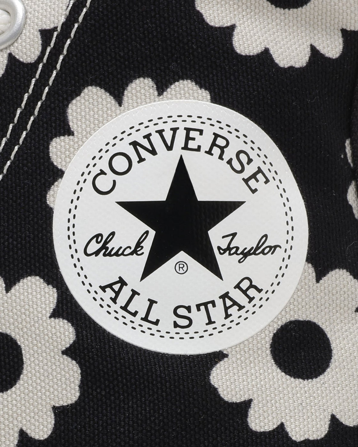31318120 Converse All Star Flowerprint Hi BlackDark Gray (Women's)