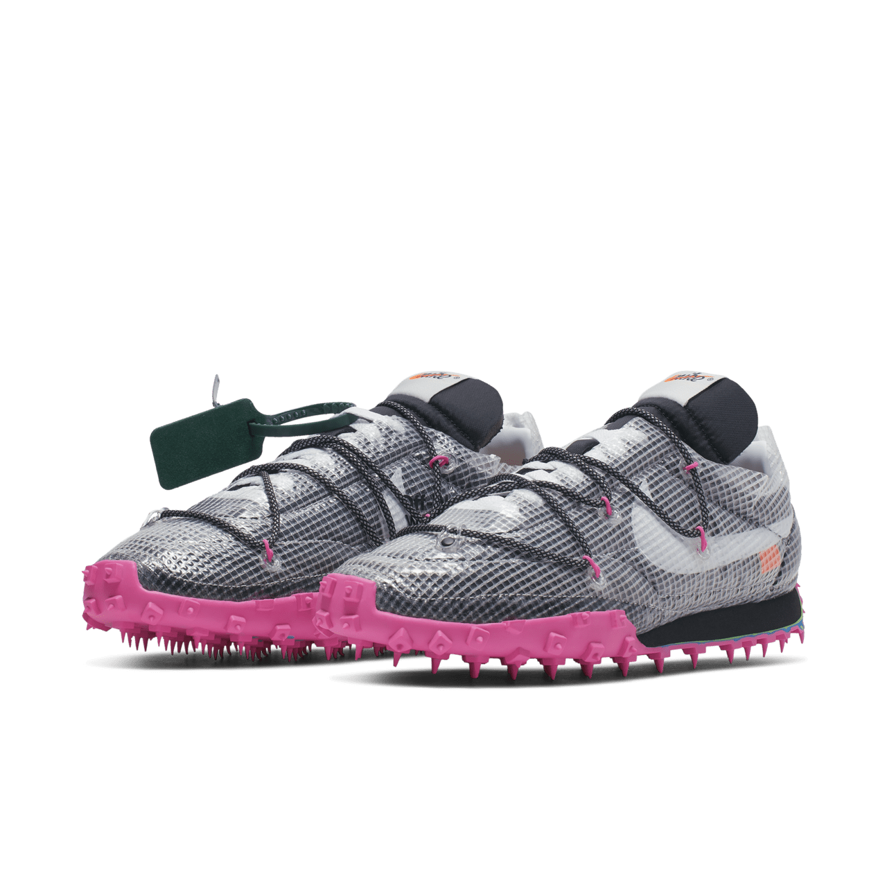 CD8180-001 Off-WhiteÃNike Waffle Racer Vivid Black (Women's)