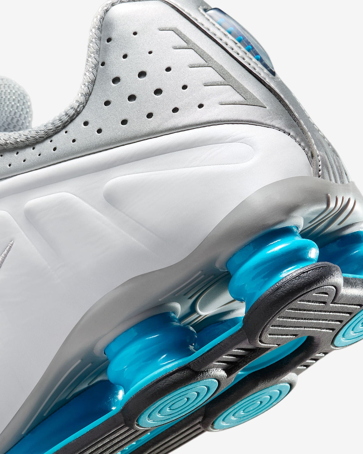 HQ1988-005 Nike Shox TL Metallic Silver White Blue Lagoon Blue Lagoon (Women's)
