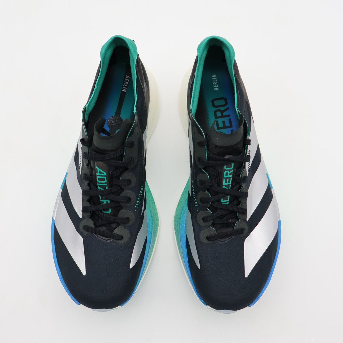 JR6365 adidas Adizero Adios Pro 4 Core Black Matte Silver Glory Green (Men's)