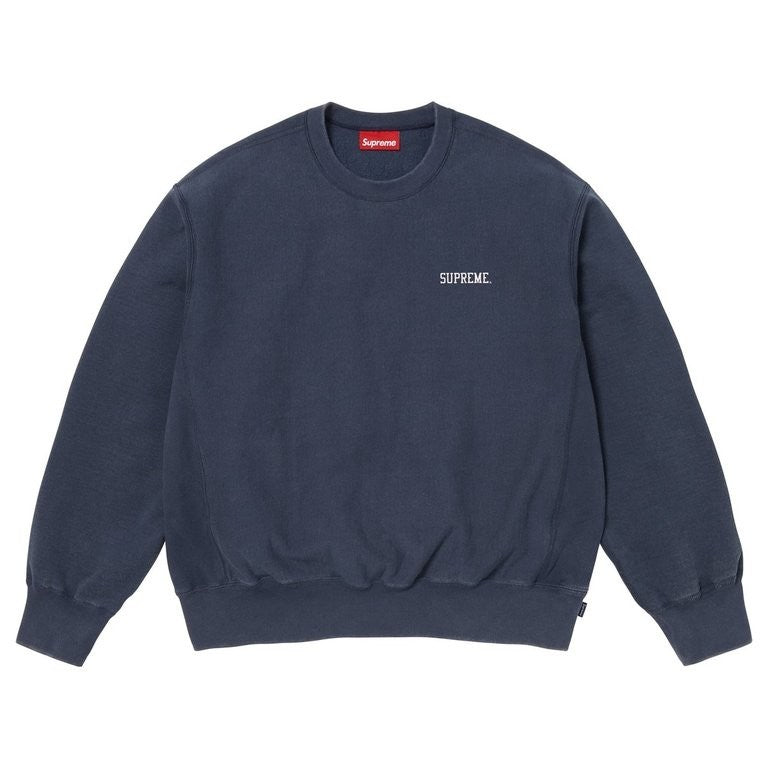 Supreme Washed Crewneck Navy
