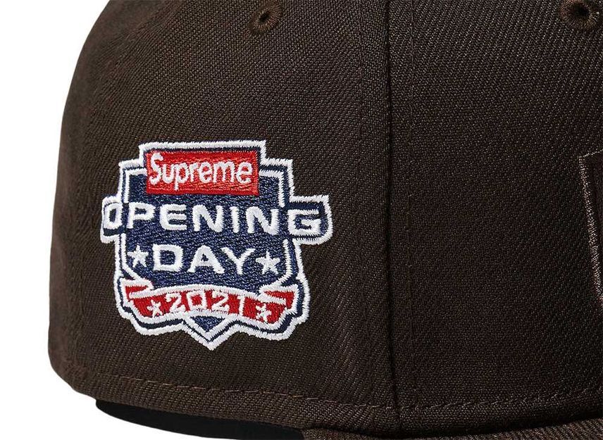 Supreme No Comp Box Logo New Era Brown