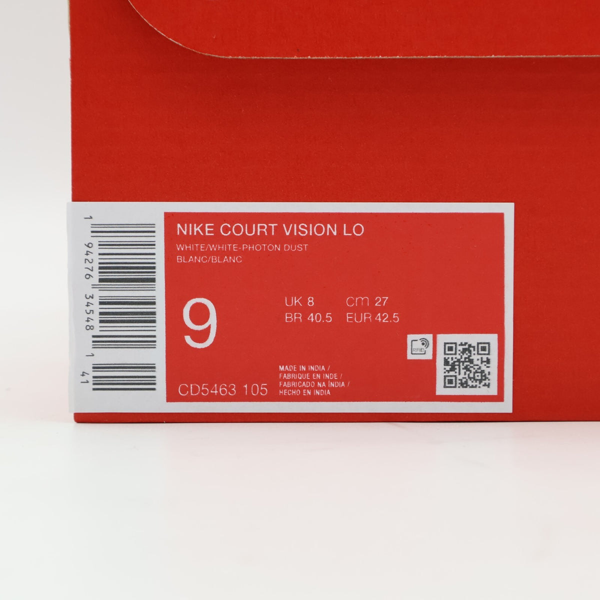 CD5463-105 Nike Court Vision Low White (Men's)
