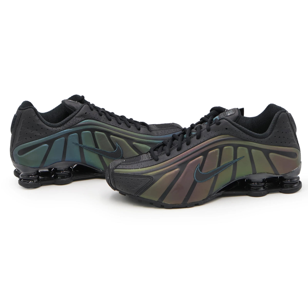 IM6596-001 Nike Shox R4 SE Black Seaweed Light Lemon Twist (Men's)