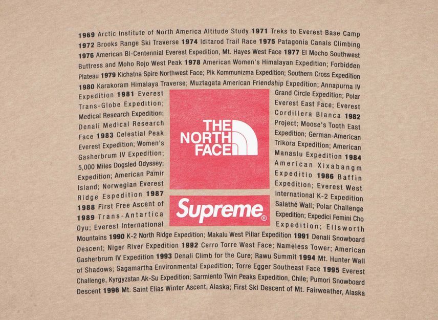 Supreme The North Face Crewneck Khaki