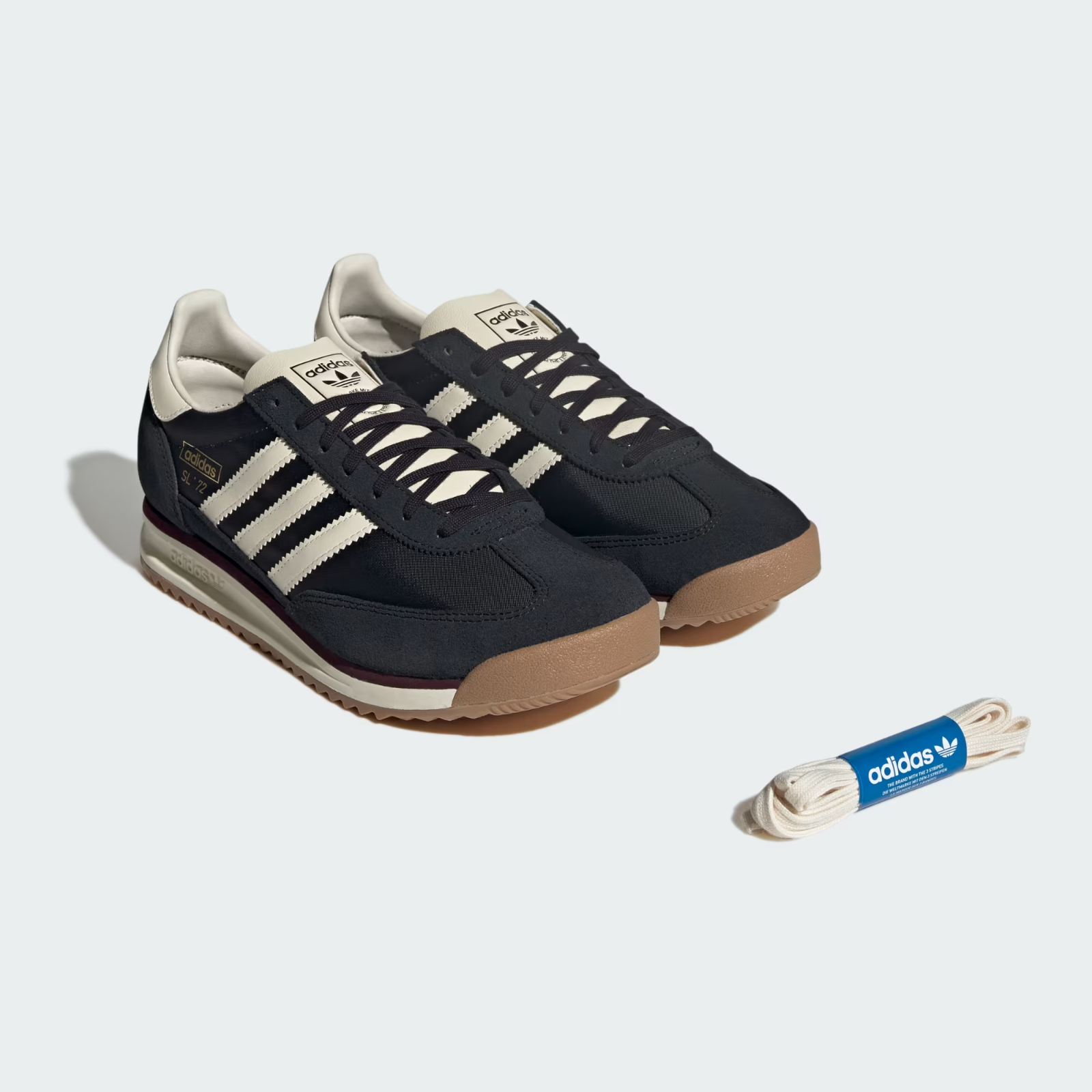 HQ7250 adidas Originals SL72 RS Core Black Cream White Gold Metallic (Men's)