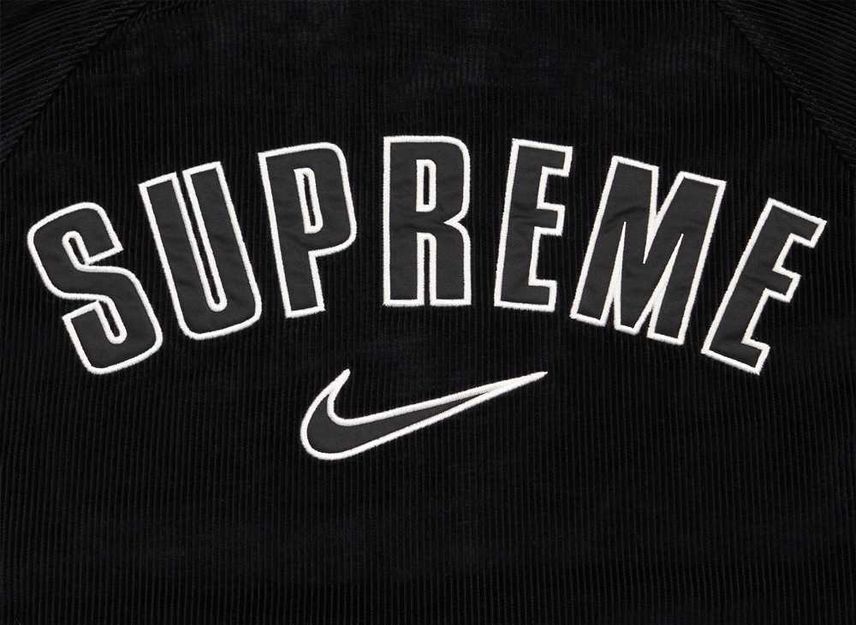Supreme Nike Arc Corduroy Hooded Jacket Black